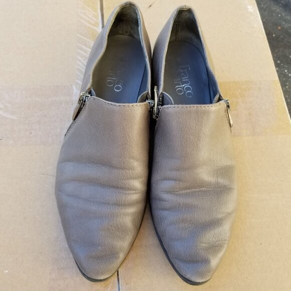Franco Sarto Kristof Ankle Zip Up Leather Booties - Picture 1 of 9